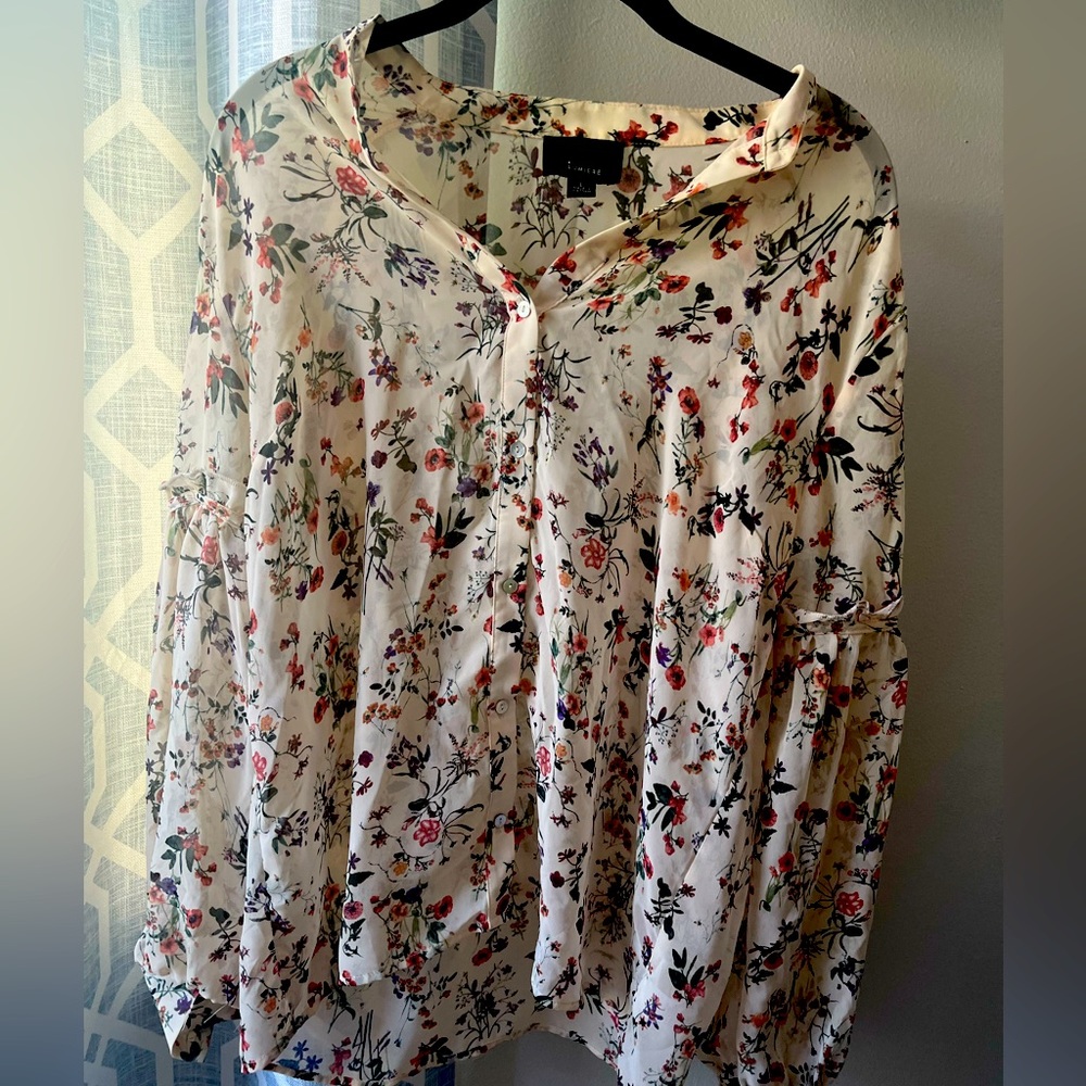 Lumière floral long sleeve shirt L